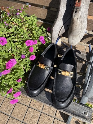 生徒作品2025 手縫いモカ バンブービット ステッチダウン製法 ローファー